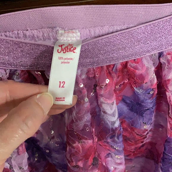 Girls Justice skirt with shorts - Picture 4 of 6